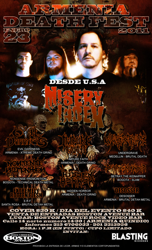 Ene 23 - Misery Index (Armenia Death Fest 2011)